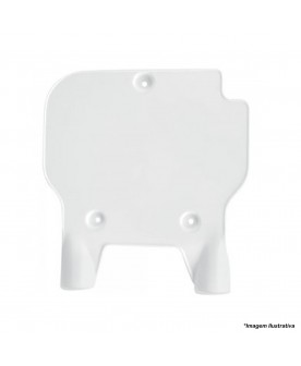 UFO KX80 91-97 WHITE F/PLATE