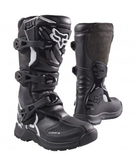 Fox Youth comp 3 boots - Black/white
