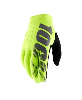 100% BRISKER GLOVE FLO YLW