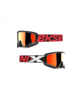 EKS-S FLAT OUT MIRROR BLACK RED ALL OVER 