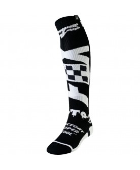 Fox Fri Thin Sock - Czar  Black/White