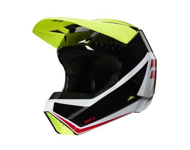 Shift Youth Whit3 Helmet - Graphic Flo Ylw