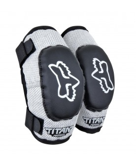 FOX PeeWee Titan Knee/Shin G - BLACK/SILVER