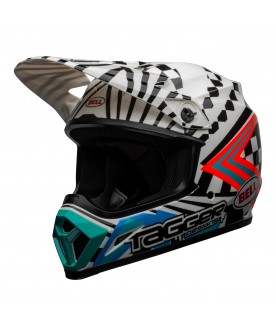 BELL MX 2020 MX-9 MIPS HELMET (CHECK ME OUT WHT/BLK)