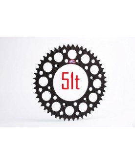 RENTHAL REAR SPROCKET BLACK KXF250/450, KX125-500 51T