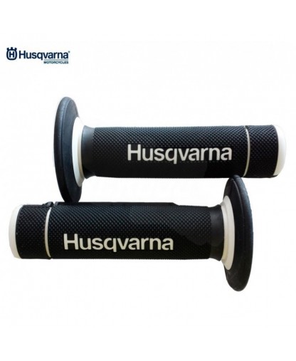 HUSQVARNA GRIPS BLACK & WHITE 