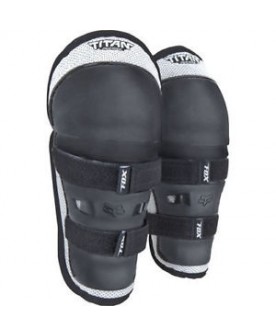 FOX PeeWee Titan Knee/Shin G - BLACK/SILVER