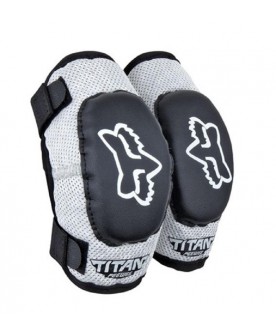 FOX PeeWee Titan Knee/Shin G - BLACK/SILVER