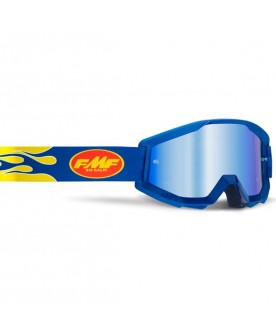 POWERCORE Goggle Flame Navy Mirror Blue Lens