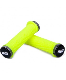 Odi X Troy Lee Designs Lock On Grips 130mm - Yellow / Grey