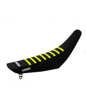 ENJOY HUSQVARNA SEATCOVER RIBBED BLK/FLO