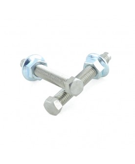 BOLT SWING ARM CHAIN ADJUSTERS NUT/BOLT M8 (STAINLESS STEEL, INCLUDES COPPER GREASE)