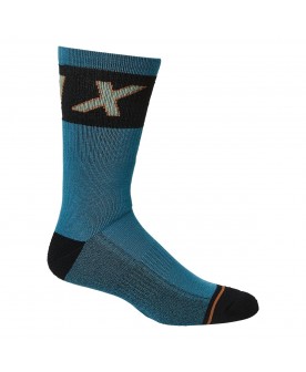 Fox 8" Winter Wool Sock - Steel Blue