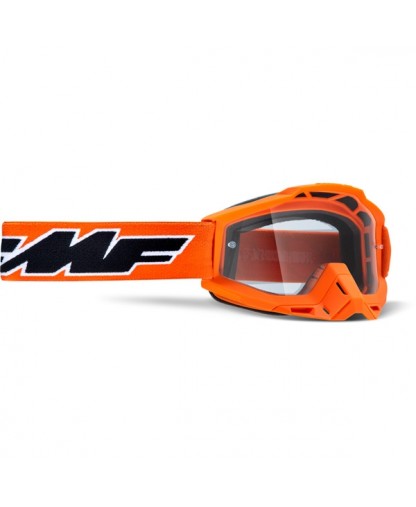 FMF Powerbomb Goggle - Orange - Clear lens 