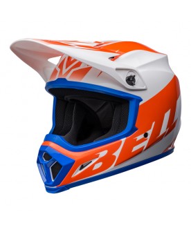 Bell MX 2022 MX-9 Mips Adult Helmet (Disrupt white/Orange)