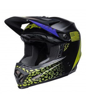 Bell MX 2022 Moto-9 Mips YOUTH Helmet (Slayco Purple/Black/Flo Yellow)