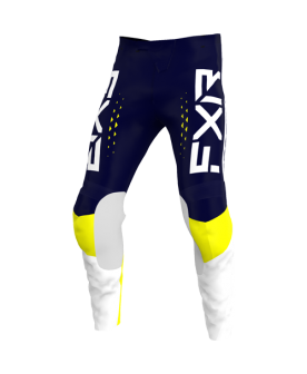 YTH CLUTCH PRO MX PANT 22 - MIDNIGHT/WHITE/YELLOW