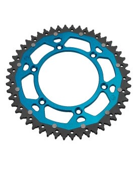 MOOSE RACING HARD-PARTS REAR SPROCKET / 50 TEETH / 520 PITCH / BLUE|NATURAL / ALUMINUM|STEEL