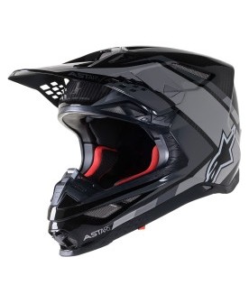 ALPINESTARS MX HELMET SM10 CARB BLK/GY S