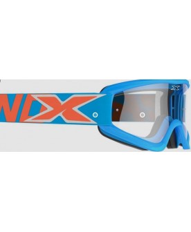 EKS Brand XGROM (youth goggle) Cyan Blue, flo orange / Clear lens