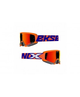 EKS Gox Crossfade - Flo Orange/Black - Orange mirror lens