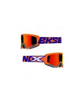 EKS Gox Crossfade - Flo Orange/Black - Orange mirror lens 