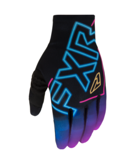 FXR Pro Fit Lite MX Glove - Black/Purple/Blue