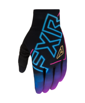 FXR Pro Fit Lite MX Glove - Black/Purple/Blue 