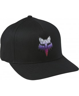 Fox Youth SKARZ FlexFit Hat - Black/Purple