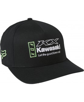 Fox KAWI FkexFit Hat - Black/Green 