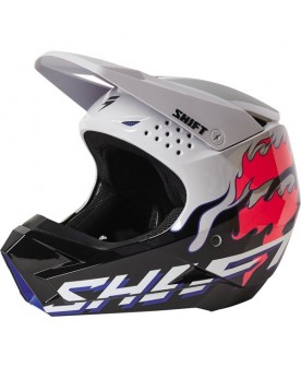 Shift Youth White Label Burntable Helmet - Grey/Black