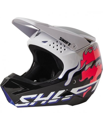 Shift Youth White Label Burntable Helmet - Grey/Black
