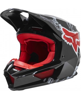 Fox V1 Karrera Helmet - Black/Red
