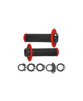 PRO GRIP PG708 DUAL DENSITY LOCK ON GRIPS BLACK/RED