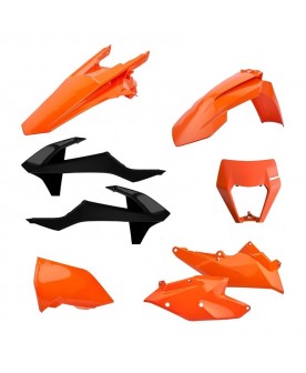 Polisport Full Plastic Kit KTM EXC/F 17-19 W/ Headlight mask - OEM 