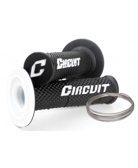 circuit v racing grips black white 