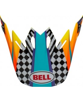 Bell Replacement Moto-9 Mips Peak (Tagger Breakout Orange/Yellow)