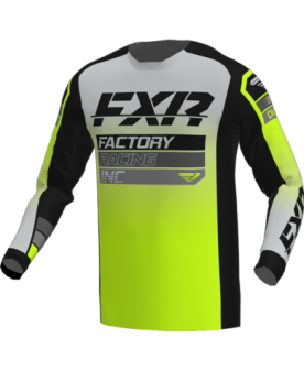 FXR Clutch Mx Jersey 23 - Grey/Flo 