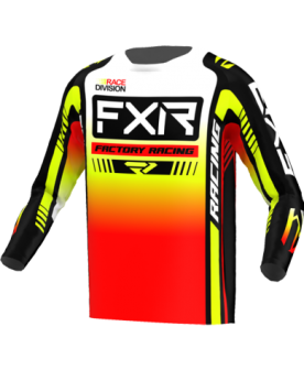 FXR Youth Clutch Pro MX Jersey 23 - Black/Red