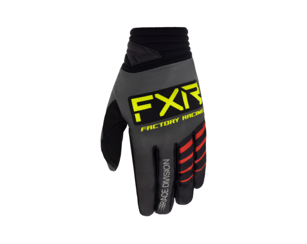 FXR Prime Glove 23 - Grey/Red 