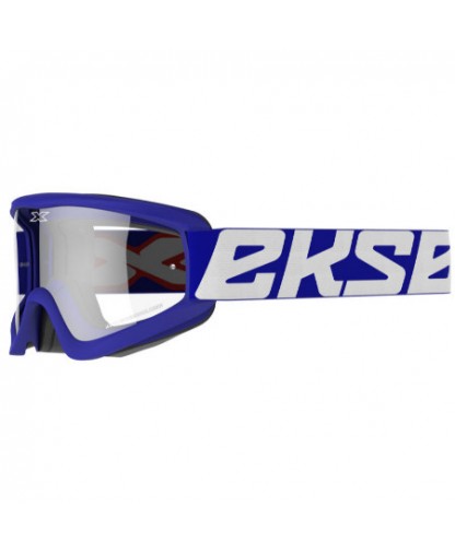 EKS Brand GOX over the glass, goggle BLUE OTG frame/ Clear lens