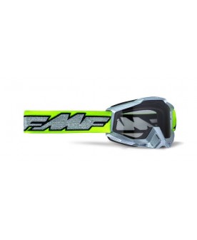 FMF POWERBOMB GOGGLES SILVER LIME