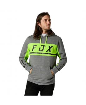 Fox Merz Pullover Fleece - HTR GRAPH/ FLO YELLOW