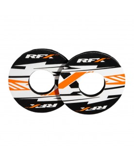 RFX Sport Grip Donuts (X White/Orange) Pair