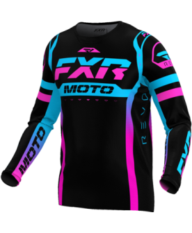 FXR Revo Pro MX LE Jersey 23 - Black/Blue/Pink