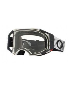 Oakley Airbrake MX Goggle - Matte White Speed (Clear Lens)