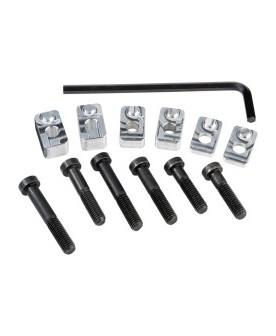 HANDLEBAR RISER KIT BLACK/CHROME