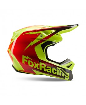 Fox Youth V1 Statk Helmet - RD/YLW 