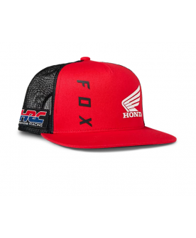 FOX X HONDA SNAPBACK HAT  RED