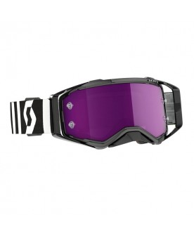 SCOTT PROSPECT GOGGLE - RACING BLACK/WHITE - PURPLE LENS 